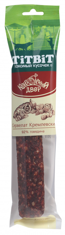 Лакомство TiTBiT Сервелат Кремлевский для Собак 200г