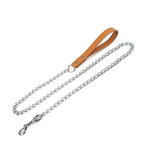 Поводок (Triol) SHL3011 Цепь с Кожаной Ручкой 3.0мм*110см