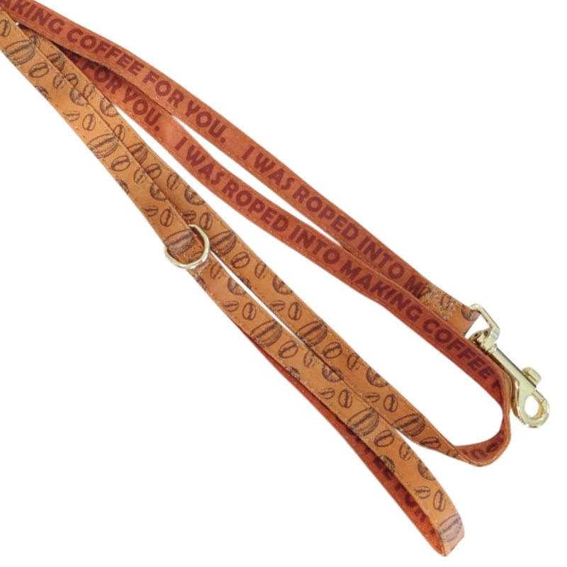 Поводок MidePet "Color Blooming" S 1,5x120 см, коричневый с рисунком