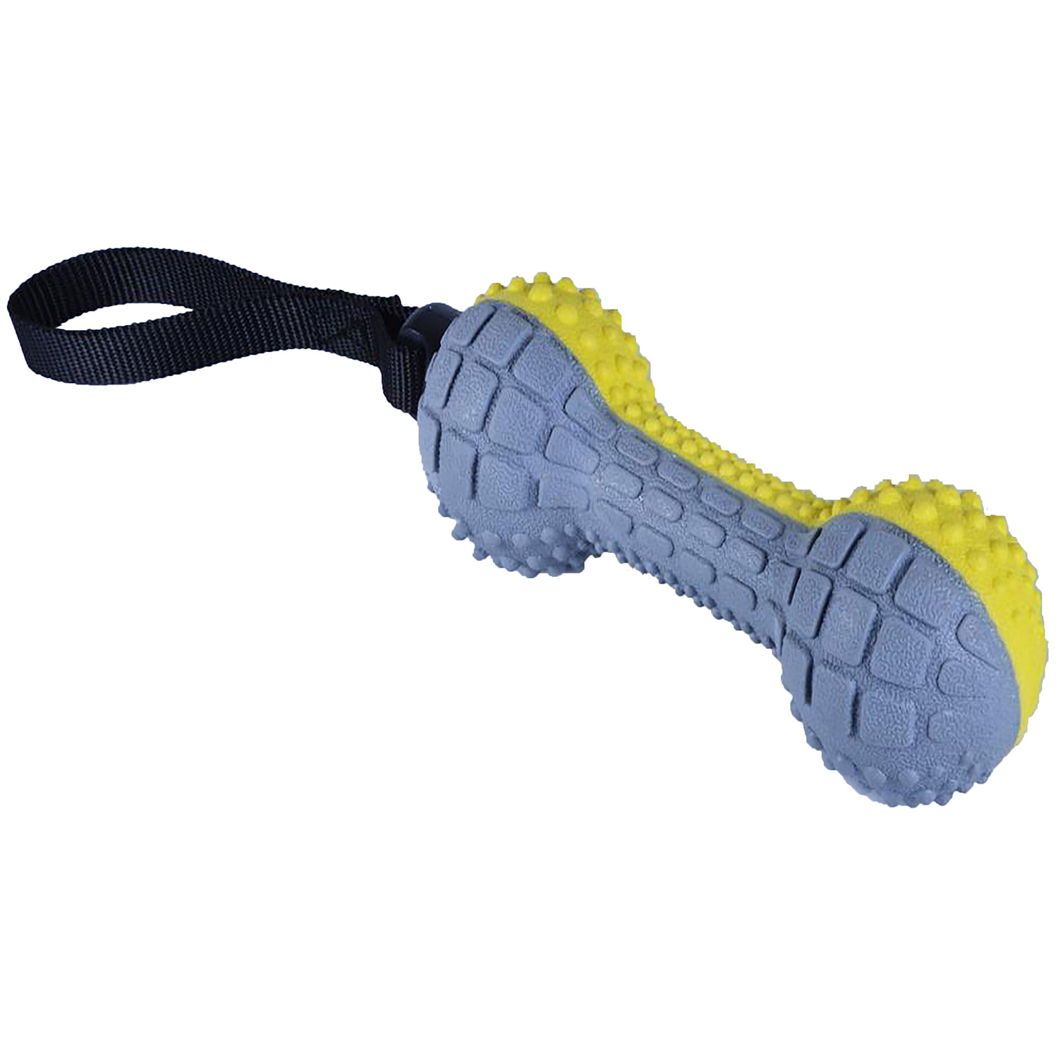 Игрушка Nunbell Гантель TPR с лентой и пищалкой, 20см