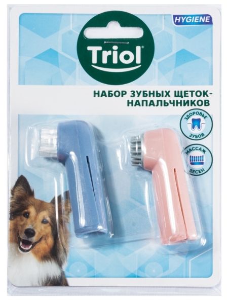 Зубная щетка Triol P535 напальчник (2шт) в блистере