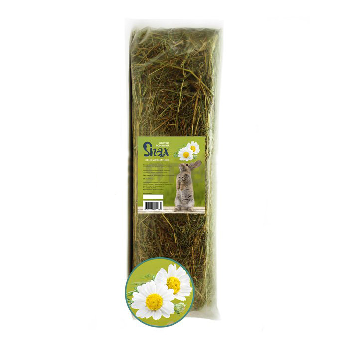Сено Snax 600г/20л Ароматное с Цветками Ромашки