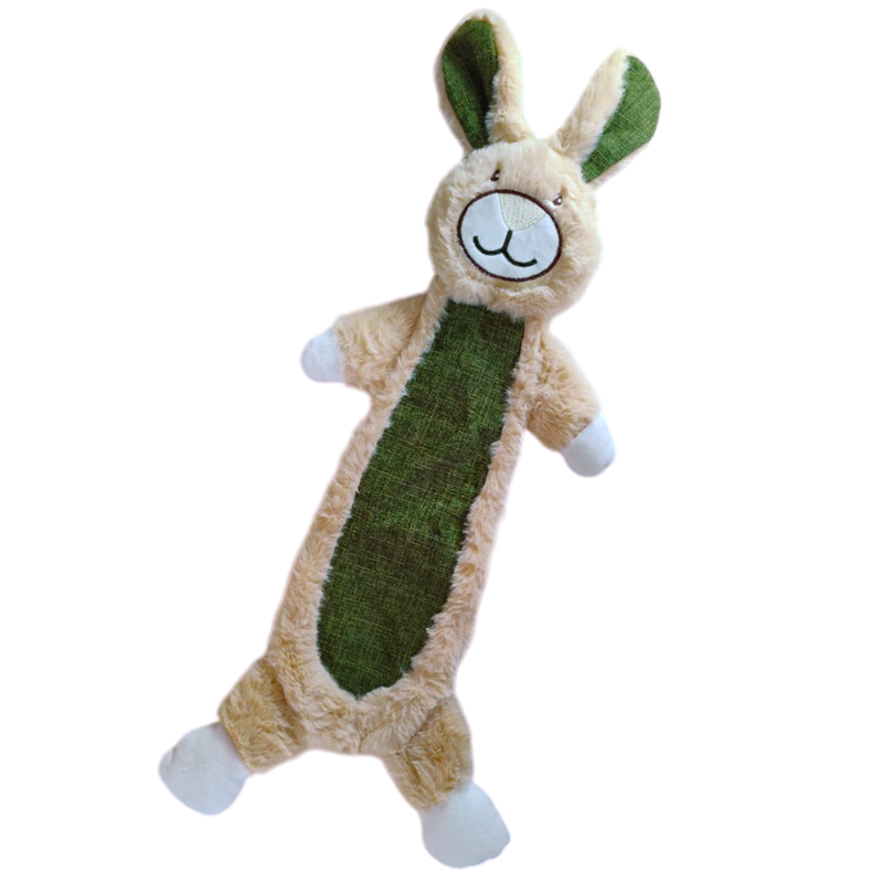 Игрушка TopPet Заяц шуршащий с пищалкой и мехом, 60 см