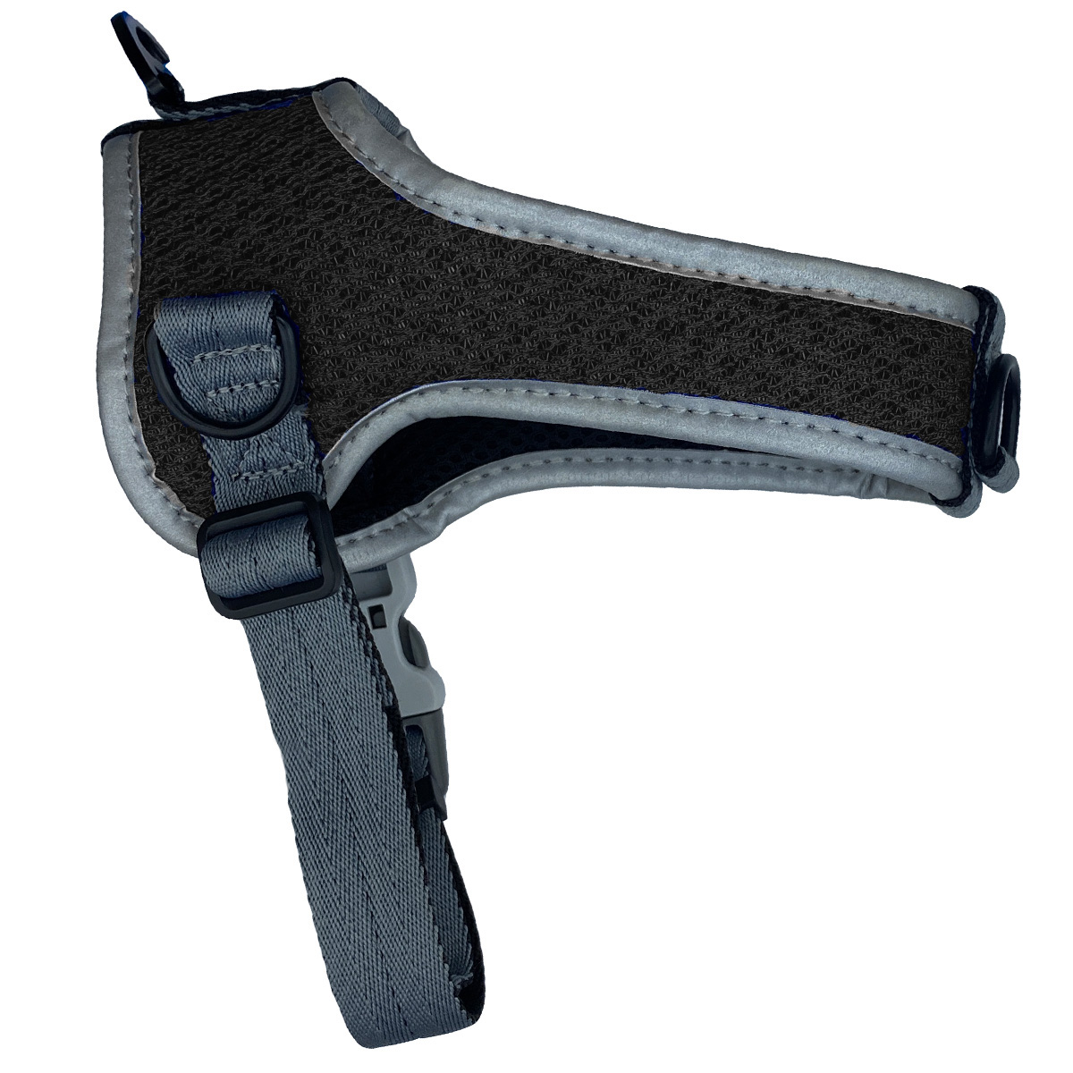 Шлейка Midepet с cотами T образная L (шея 50, грудь 52-67см) Черная