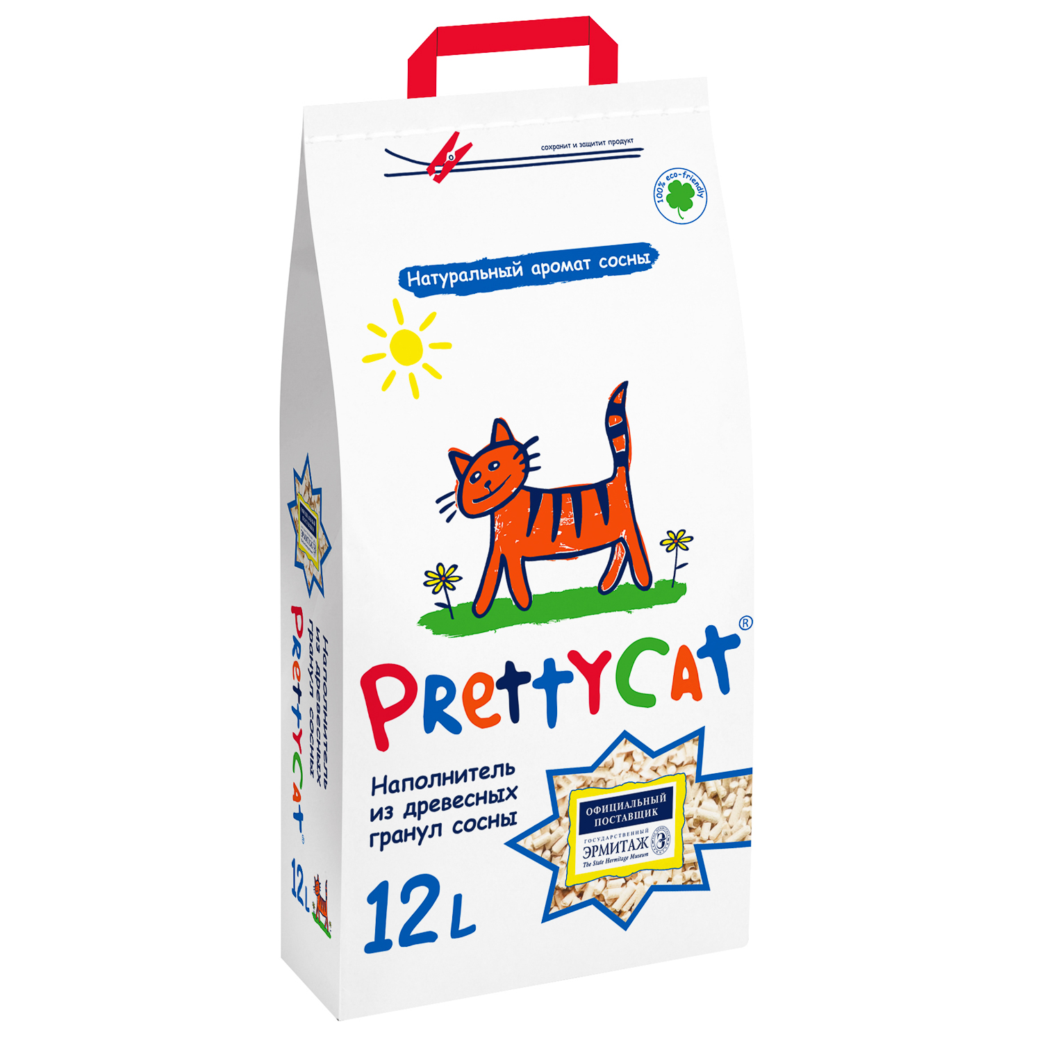 PrettyCat Wood Granules Древесный 4кг