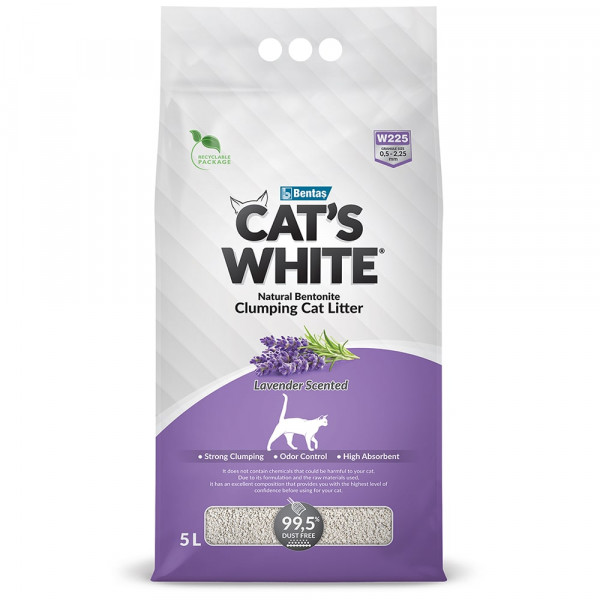 Cat's White Lavender комкующийся с ароматом лаванды  5л