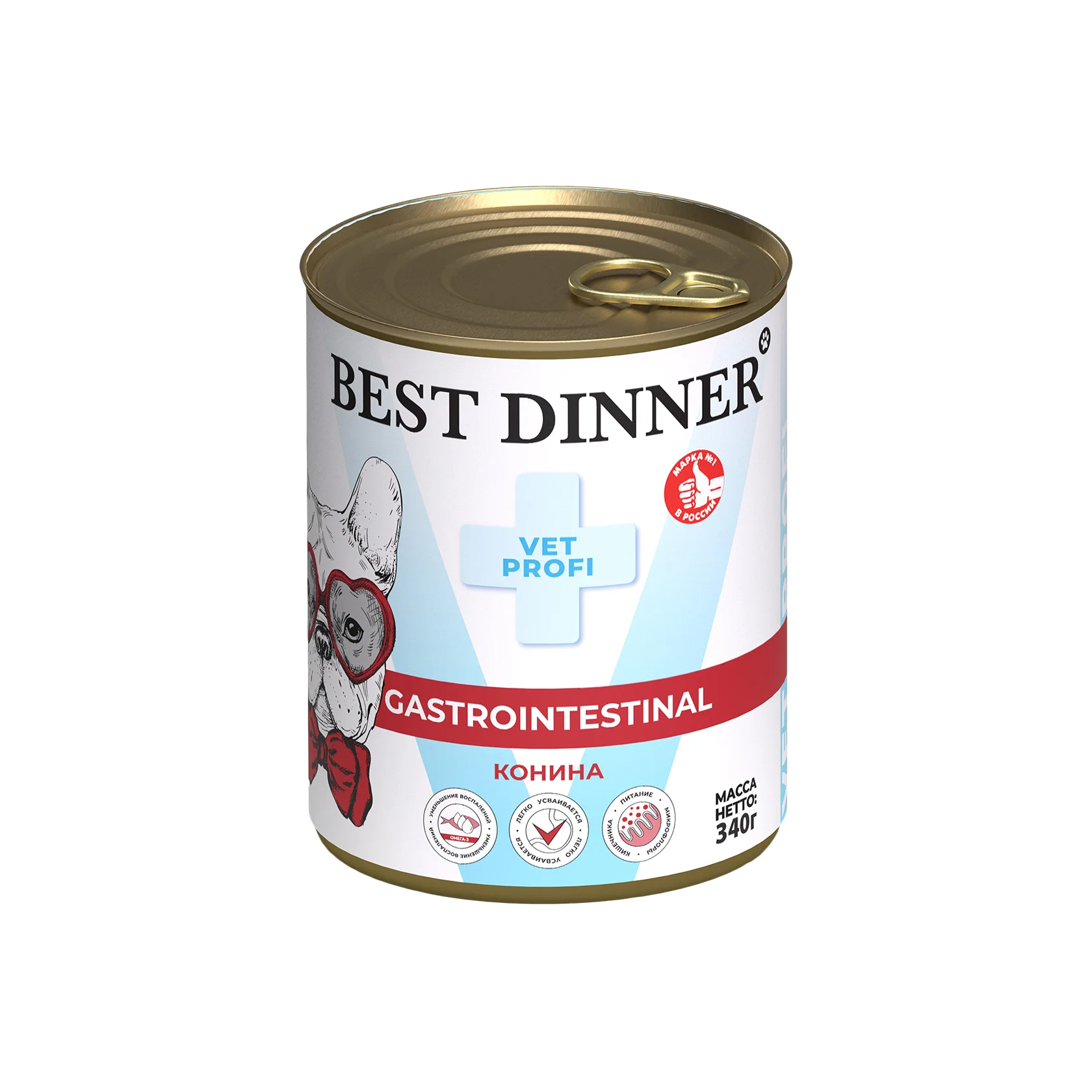 конс. Best Dinner Gastrointestinal конина для собак 340г