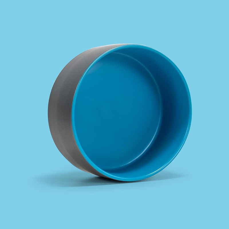 Миска керамическая TopPet, серо-синяя 350 мл