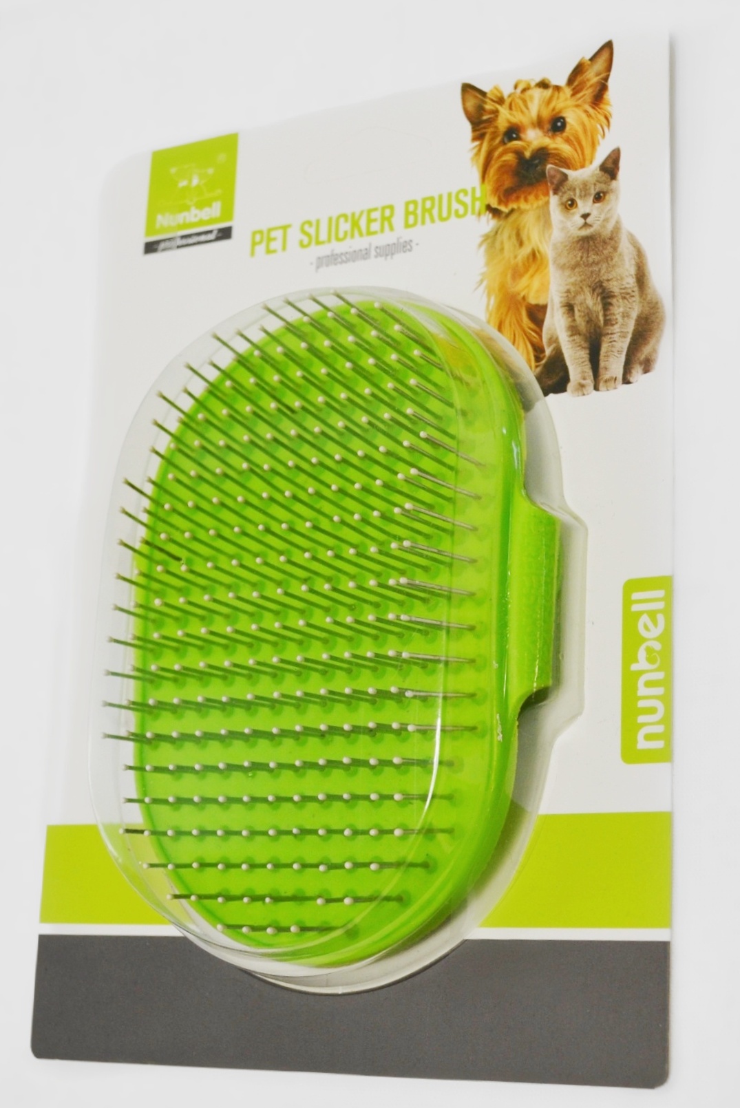 Щётка Nunbell резиновая (металл.зуб. с каплей) на Руку