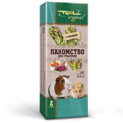 Лакомство Triol для Грызунов с Овощами 2шт, 50г