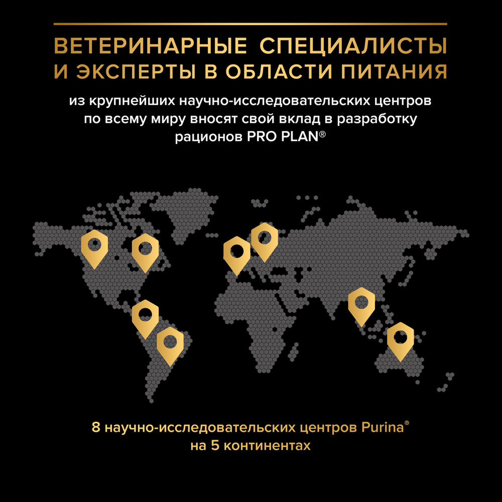 Сухой корм PRO PLAN для здоровья шерсти и кожи кошек, с лососем, 400 г