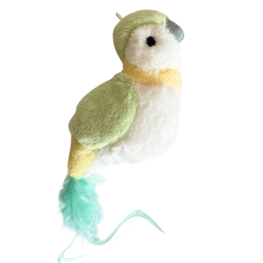 Игрушка TopPet Птичка со звуковым чипом, 12 см