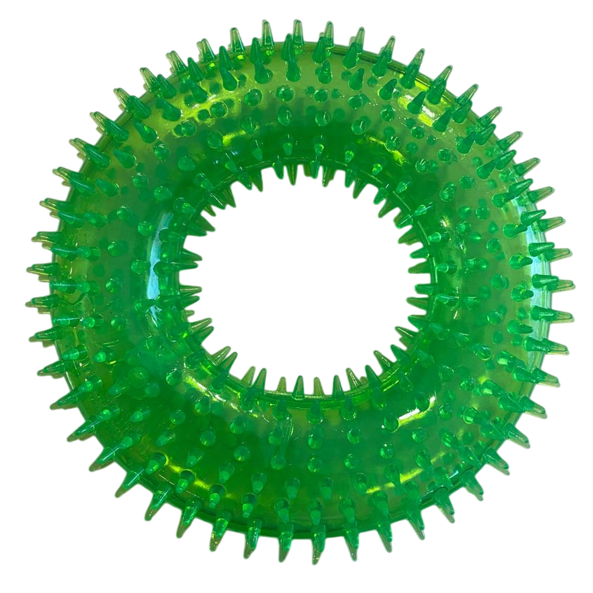 Игрушка TopPet Кольцо с шипами 14,5см, термопластическая резина