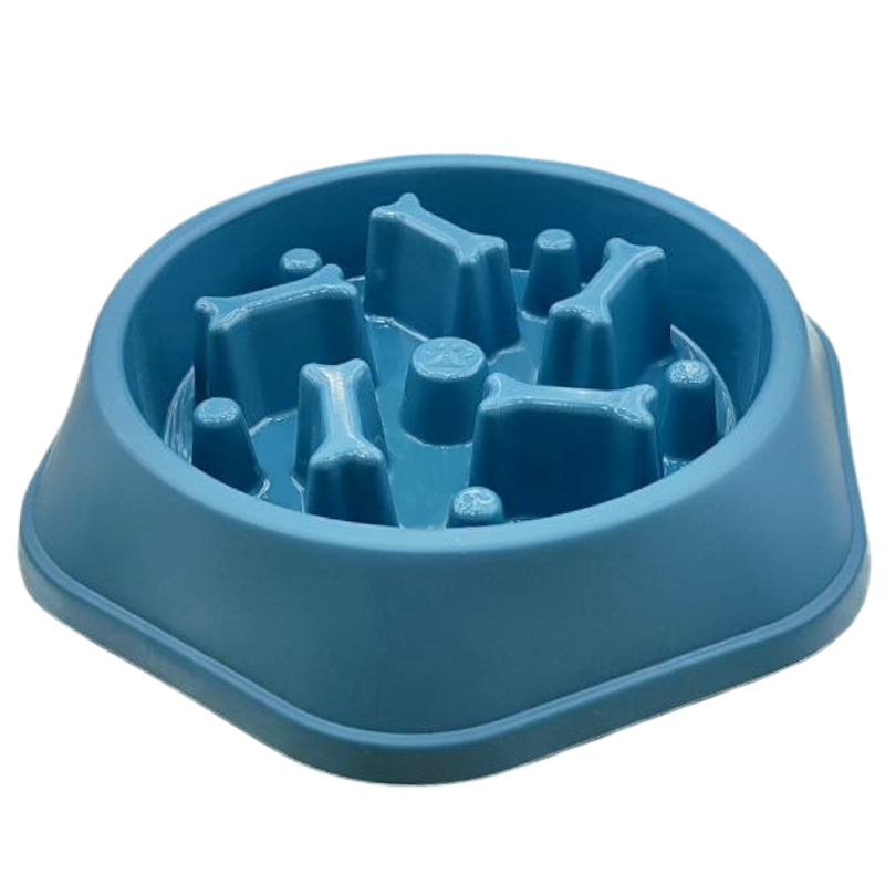 Миска TopPet 20-08 пластик, для медленного поедания корма, косточки, 400 мл