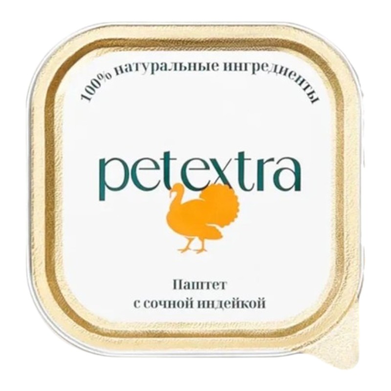 конс. Petextra 100г Паштет с сочной Индейкой для Кошек
