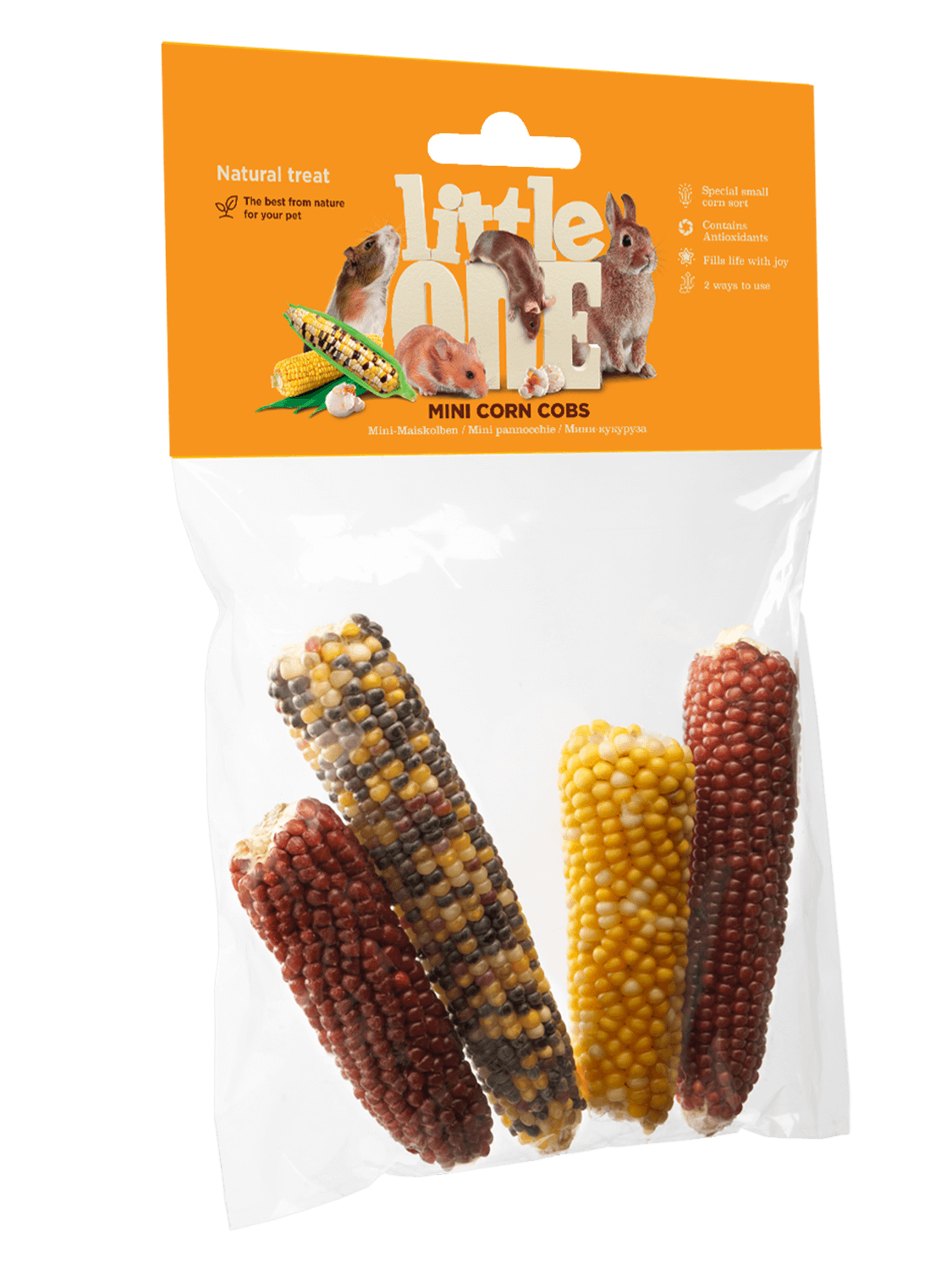 Лакомство Little One Мини-кукуруза 130г для Грызунов