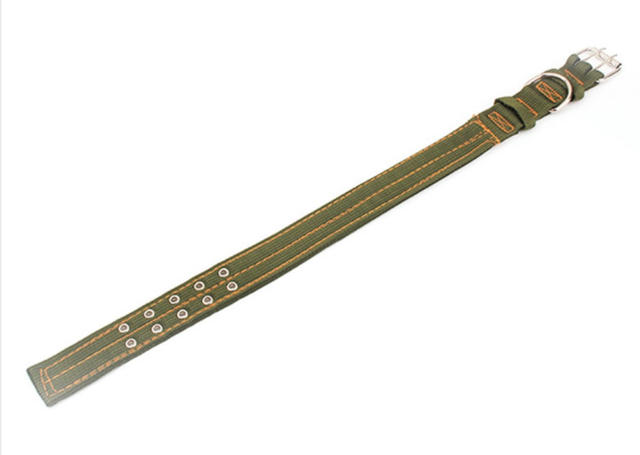 Ошейник TopPet нейлон 48мм*70см двоиной зеленый