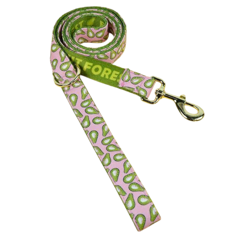 Ошейник MidePet "Color Blooming" S 1,5x20-30 см, розово-зеленый с рисунком