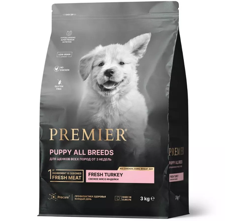 Premier Puppy Turkey 3кг