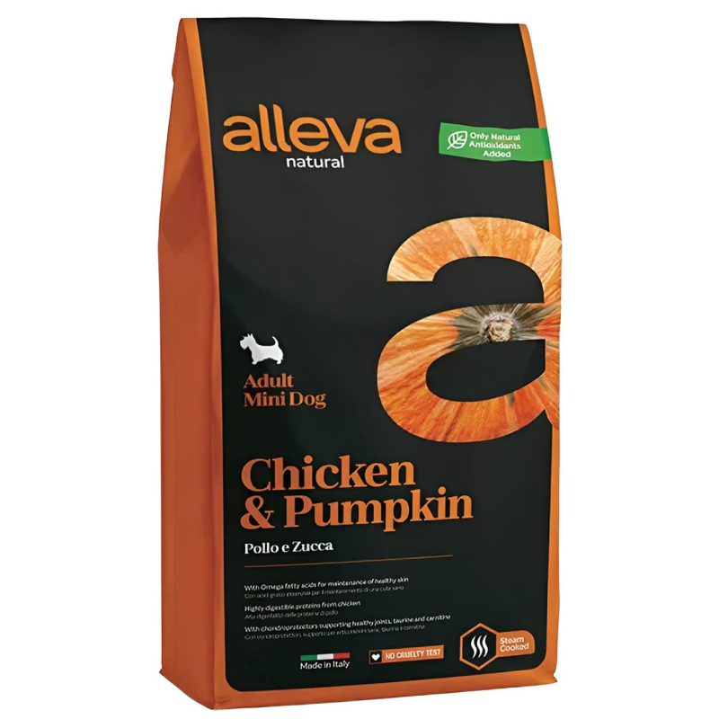 Alleva Natural mini Dog 2кг с Курицей и Тыквой
