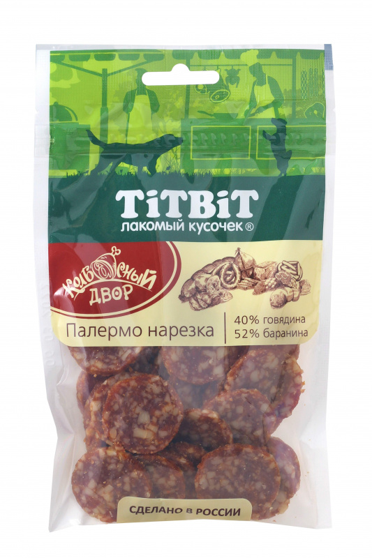 Лакомство TiTBiT Нарезка Палермо для Собак 80г