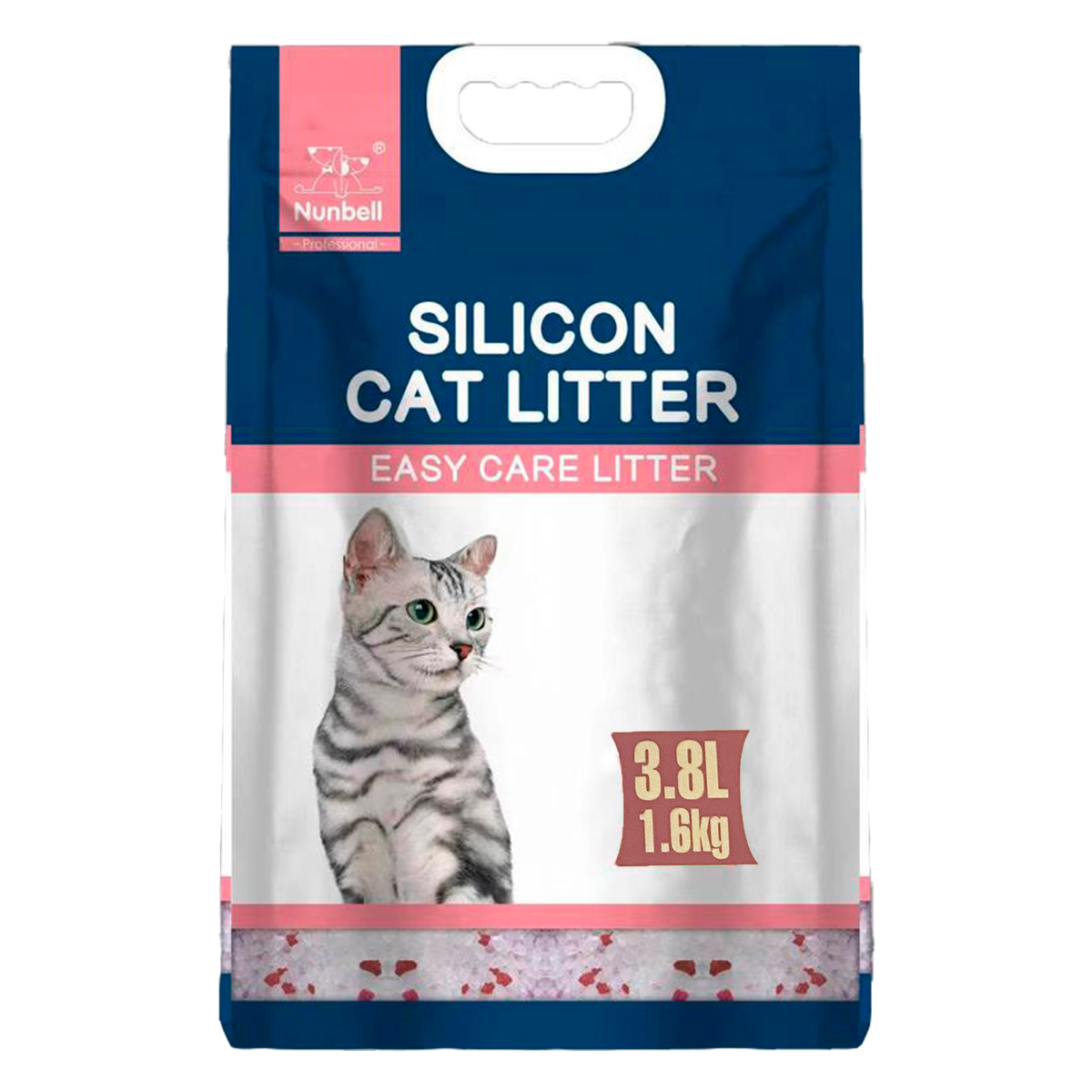 Nunbell 3,8л Силикагель с розовыми гранулами