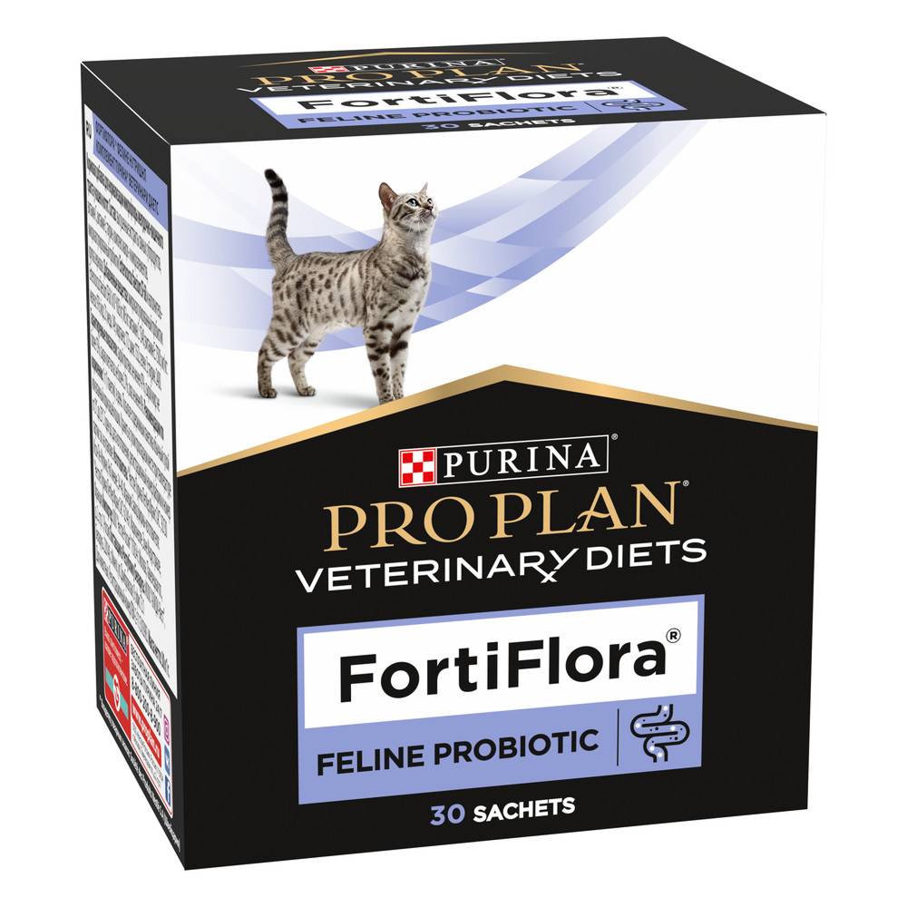 Пищевая добавка для взрослых кошек и котят PRO PLAN VETERINARY DIETS FortiFlora для поддержания баланса микрофлоры, 1 г