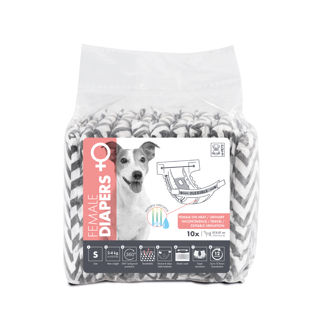 Подгузники M-Pets для Собак S (28-37см) 10шт