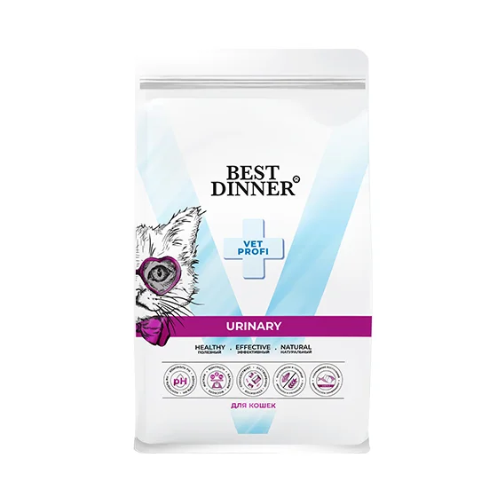 Best Dinner Urinary для Кошек с заболеваниями мочевыводящих путей 1,5кг