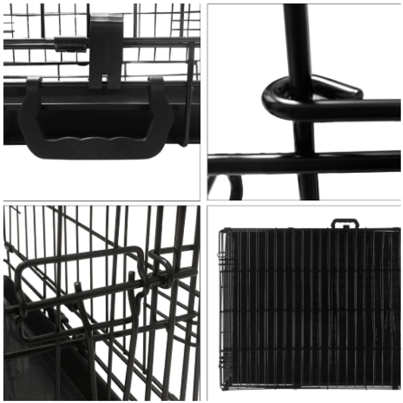 Клетка TopPet-3 (76x46,5x52) с Дверцей черная для животных