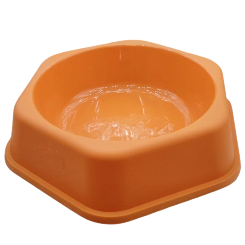 Миска TopPet 20-07 пластик, шестиугольная, 750 мл