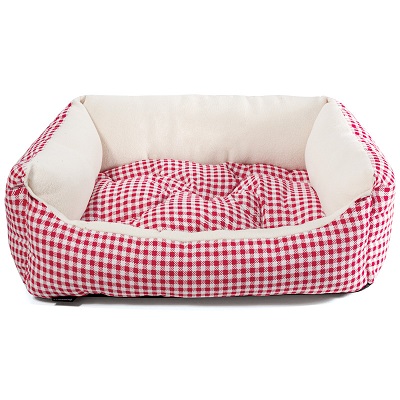 Лежанка Гамма Кантри мини Красная, 42х40х15см
