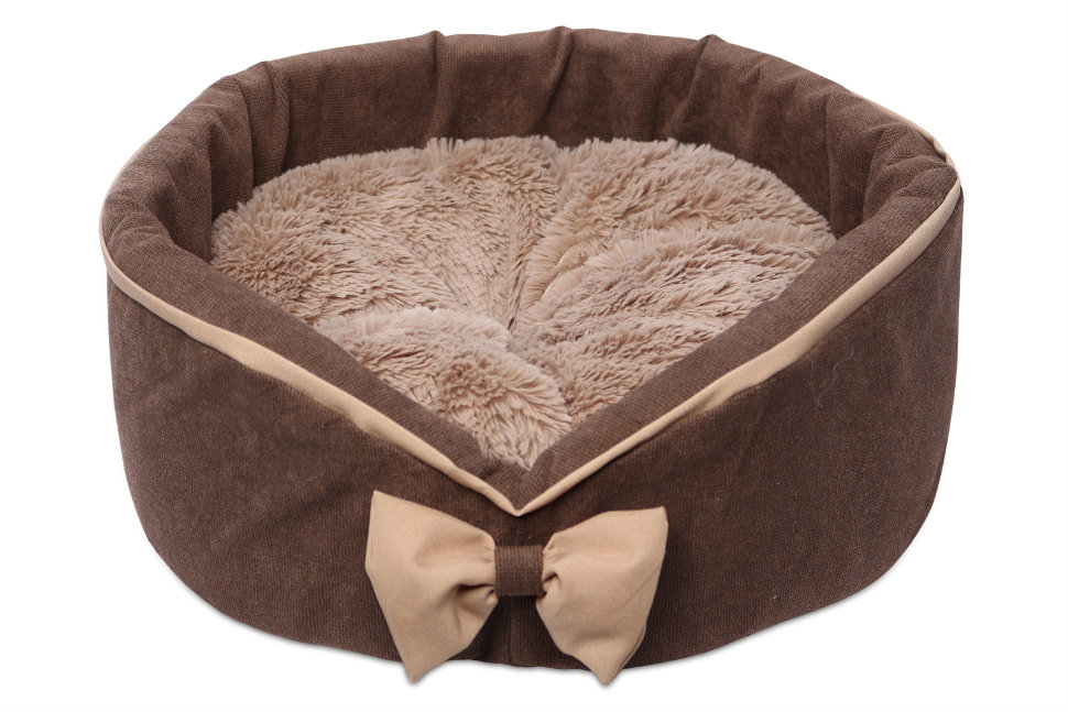 Лежанка LION Амбрэ с иск. мехом (55х44х15см)