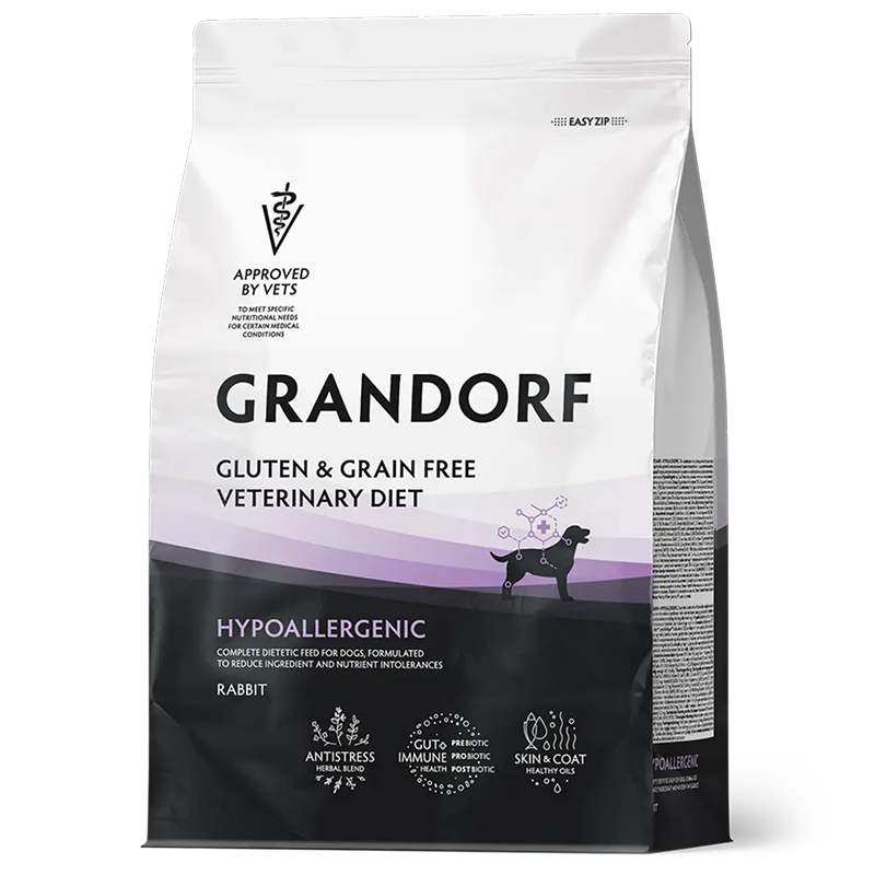 Grandorf Veterinary Diet Dog Hypoallergenic 3кг для Собак с пищевой аллергией или непереносимостью