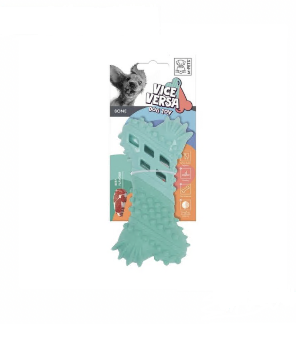 Игрушка M-pets Косточка с запахом Говядины для лакомств 4,2x8,5x15,9см для Собак