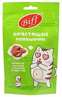 Лакомство Biff Хрустящие Подушечки с Паштетом из Утки для Кошек 60г