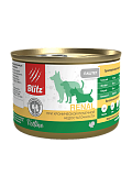 конс. Blitz Vetline Renal Dog паштет с индейкой для Собак c заболеванием почек 200г
