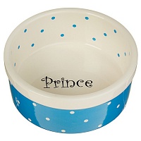 Миска керамическая Пижон Prince, 400 мл, голубая