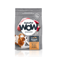 AlphaPet WOW 1,5кг для Собак Мелких пород с Индейкой и рисом