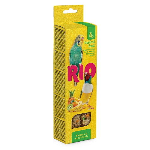 Палочки Rio для Волнистых Попугаев и Экзотов с Тропическими Фруктами (40г)х2шт