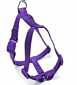 Шлейка Nunbell Smart 25мм*40-68/50-92см нейлон Фиолетовый со светоотражающей нитью