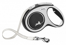 Рулетка Flexi New Comfort S ремень 5м 15кг Серый