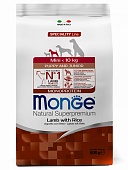 Monge Dog Speciality Mini для Щенков мелких пород с Ягненком и Рисом 800г
