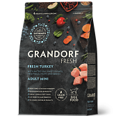 Grandorf FRESH для Собак мелких пород Индейка с бататом 3кг
