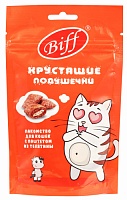 Лакомство Biff Хрустящие Подушечки с Паштетом из Телятины для Кошек 60г