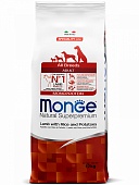 Monge Dog Speciality для Собак всех пород с Ягненком, Рисом и Картофелем 12кг