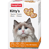 Лакомство Beaphar "Kitty's" Микс 180шт Сердечки для Кошек