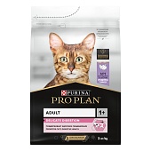 Сухой корм PRO PLAN Delicate для кошек при чувствительном пищеварении, с индейкой, 3 кг