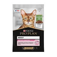 Влажный корм PRO PLAN для кошек при чувствительном пищеварении, с ягненком, 85 г 