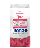 Monge Cat Monoprotein Sterilized для Стерилизованных Кошек 1,5кг с Говядиной